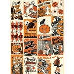 Cavallini Decorative Paper - Trick or Treat 20"x28" Sheet