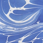 Marbled Paper from India - Ocean Tide Seafoam 22"x30" Sheet
