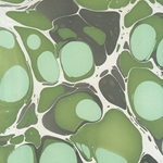 Marbled Paper from India- Green Frog Pond 22x30" Sheet