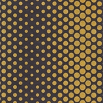 Dancing Dots Op Art Paper (Optical Illusion)- Gold on Black