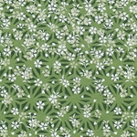 Japanese Chiyogami Paper- White Flowers on Spring Green 19x25" Sheet