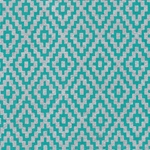 Zig Zag Steps Op Art (Optical Illusion) Paper- Silver on Turquoise