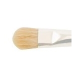 Silver Silk 88 White Goat Hair Oval Mop 3/8"