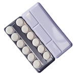 Metal Folding Palette with 12 Round Pans