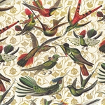 Rossi Decorated Papers from Italy - Hummingbirds 28"x40" Sheet