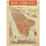 Cavallini Decorative Paper - New York City #3 20"x28" Sheet