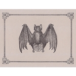Rossi Limited Edition Letterpress Gift Card- The Bat