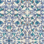 Rossi Decorated Papers from Italy - Traditional Florentine Blue Shades 28"x40" Sheet