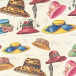 Rossi Decorated Papers from Italy - Fashion Hats 28"x40" Sheet