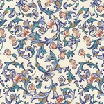 Rossi Decorated Papers from Italy - Butterflies, Florentine Style 28"x40" Sheet