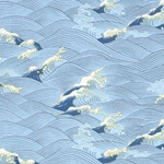 Chiyogami- Crashing Stormy Sea Waves 18"x24" Sheet