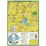 Cavallini Decorative Paper - Yellowstone National Park 20"x28" Sheet