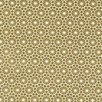 Japanese Chiyogami Paper- Gold Flowers on White 18"x24" Sheet