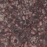Handmade Italian Marble Paper- Stone Marble in Burgundy and Black on Kraft 19.5 x 27" Sheet