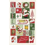 Cavallini Tea Towel- Christmas Noel