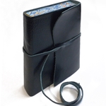 Cavallini Roma Lussa Leather Journals- Blue Cover