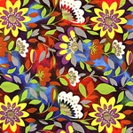 *NEW!* Indian Rainbow Dot Print- Flower Fiesta 22x30"