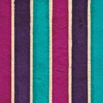 Batik Lokta Paper from Nepal- Blue/Purple/Magenta Stripes 20x30" Sheet