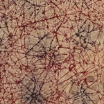 Batik Lokta Paper from Nepal- Rustic Black/Red 20x30" Sheet