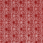 "NEW!" Nepalese Printed Paper- Feather Dusters- White on Red 20x30" Sheet