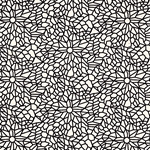 Nepalese Printed Paper- Black on Natural Kaleidoscope 20x30" Sheet