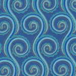 Art Nouveau Octopus Stripe Paper- Blue Shades 22x30" Sheet