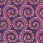 Art Nouveau Octopus Stripe Paper- Pink and Purple Shades 22x30" Sheet