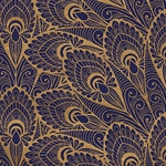 "NEW!" Gatsby- Royal Blue and Gold 22x30" Sheet