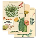 Cavallini Succulents Mini Notebook Set
