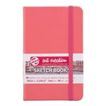 Talens Art Creation Sketch Books - Coral Red, 3.54"x5.51"