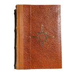 Old-Style Compass Journal with Faux Leather Cover and Binding