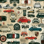 Bomo Art Budapest Papers- Cars 27.5 x 39 inch Sheet