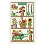 Cavallini Tea Towel - Gardening