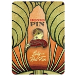 Bomo Art Budapest Enamel Pin- Lady with Red Fan