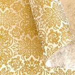 Lama Li Nepalese Mandchou Printed Paper- Gold on Natural 20x30" Sheet