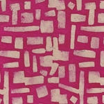 Batik Lokta Paper from Nepal- Interlocking Bricks in Magenta 20x30" Sheet