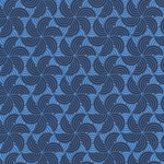 **NEW!** Art Deco Pinwheels in Blue 22x30" Sheet