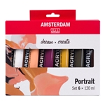 Amsterdam Acrylics Portrait Set | 6 x 120 ml