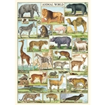 Cavallini Decorative Paper Sheet - Animal World