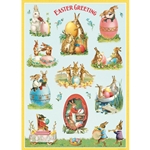 Cavallini Decorative Paper Sheet - Easter Bunnies