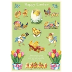 Cavallini Decorative Paper Sheet - Easter Chicks