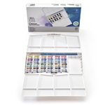 Winsor & Newton Cotman Watercolor Painting Plus Set (24 Half Pans)