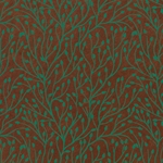 Nepalese Lokta- "Lahara Leaf" Green on Brown 20x30" Sheet
