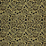 Chiyogami- Metallic Gold Filagree on Black 18x24" Sheet