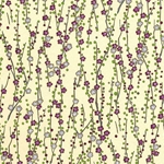 Chiyogami- Cherry Blossoms on Cream 18x24" Sheet