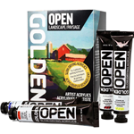 Golden Open Acrylic Landscape Set