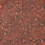 **NEW!** 65 Tigers-  Printed Lokta Paper Dark Brown on Mango 19.5" x 29.5" Sheet