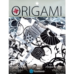 Collage Origami- "Momochrome Marks" 24 sheets- 5 7/8″ (Double Sided)