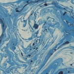 Nepalese Marbled Lokta Paper- Blue on Natural 20x30" Sheet
