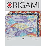 Origami- Yuzen Assorted: 12 sheets, assorted designs, 5 7/8” Square